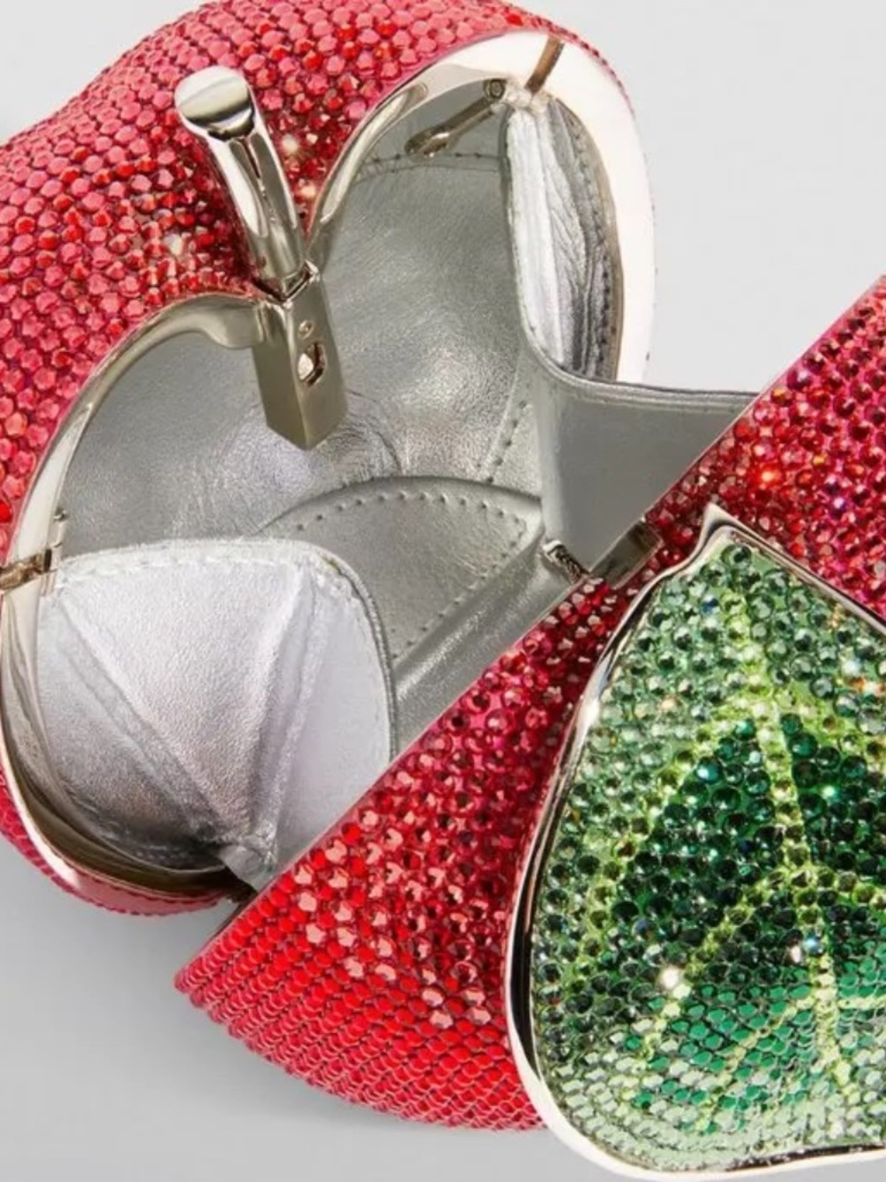 Judith Leiber Apple Clutch Bag Minaudiere - Picture 7 of 9